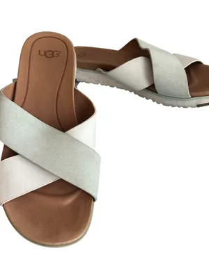 UGG Kari Sandal Leather Suede Pastel Women's Size 8 Slide Sandals thumbnail 1