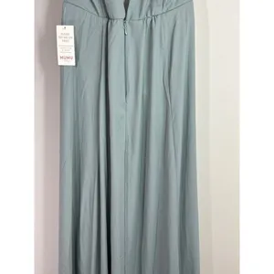Show Me Your Mumu Jenn Maxi Dress in Silver Sage Crisp Blue‎ V Neck| XL | NWT thumbnail 9