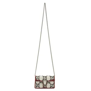 GUCCI Dionysus super mini GG logo tweed crossbody bag thumbnail 3