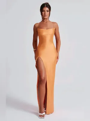 BABYBOO Misha Maxi Dress - Tangerine size xs thumbnail 3