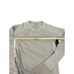 Athleta Nylon gray Cut Out Vented Compression Athletic Shirt Size s thumbnail 4