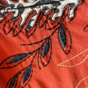 VINTAGE SHENANIGANS (S) BURNT ORANGE FALL TOP‎ thumbnail 5