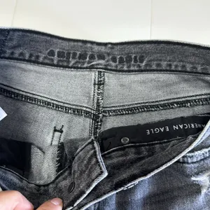 American Eagle Gray Distressed Mom Jeans Size 4 thumbnail 6