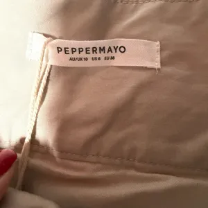 Peppermayo Mooncharged Mini Skirt Mushroom Grey Belted Size 6 NWT thumbnail 2