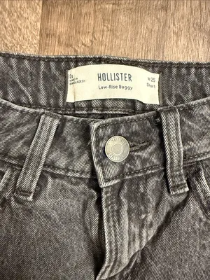 Hollister Women's Gray Wide-Leg Jeans thumbnail 4