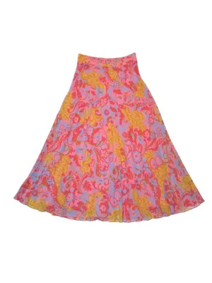 Sézane NWT Dune in Wonderland Print Pleated Chiffon A-line Midi Skirt 36 / US 4 thumbnail 4
