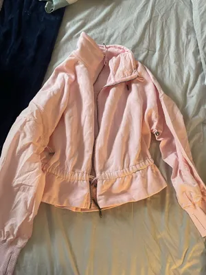 Free People Pink Windbreaker Jacket thumbnail 1