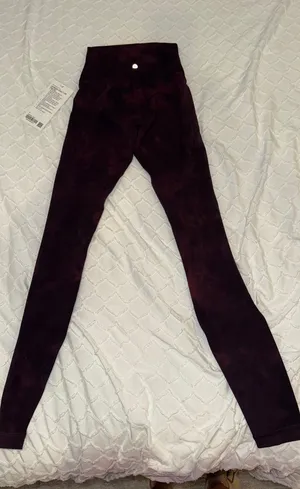 Lululemon Align HR Pants 28 Red/Black Space Dye thumbnail 1