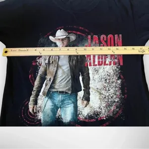 JASON ALDEAN Women's‎ 2012 Concert Tour T Shirt Black Small | EUC thumbnail 4