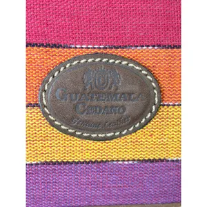 Cedano Guatemala Woven Stripe Leather Crossbody Bag‎ Boho Artisan Color thumbnail 3