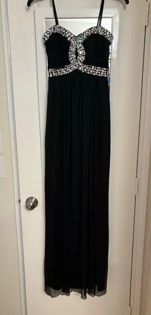 Black jeweled dress thumbnail 1