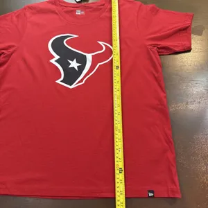 NFL Football Houston Texans Red battle fan sportswear Fan T-shirt New Era Women thumbnail 4
