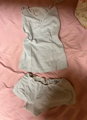 brandy blue polka dot pj pajama set thumbnail 1
