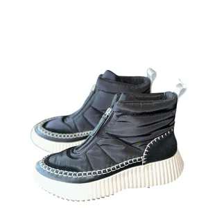 NEW Dolce Vita Devlin Quilted Sneaker Boot in Black Size 8.5 thumbnail 4