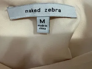 Naked Zebra Dress Mini Ivory thumbnail 5