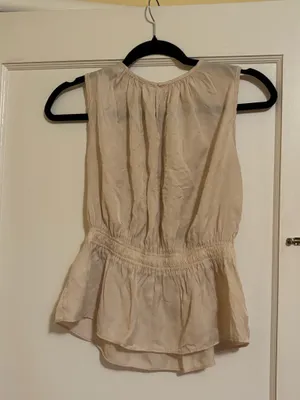 And Now This beige peplum top Tan Size M thumbnail 2