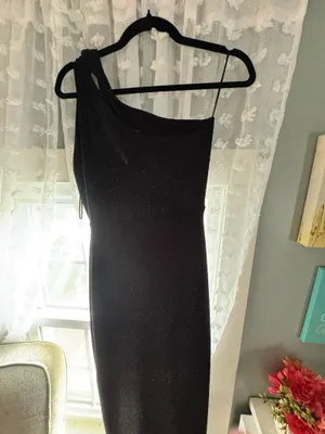 Windsor Black One-Shoulder Dress thumbnail 2