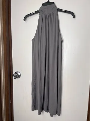 Susana Monaco Womens Gray Halter Dress Size S Nylon & Spandex thumbnail 2
