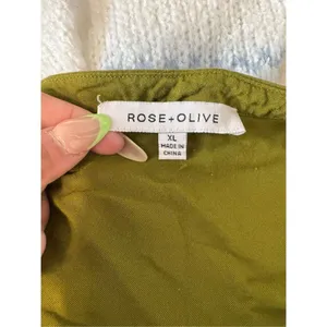 Rose & Olive green blouse size XL thumbnail 5