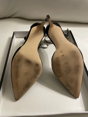 Nine West Black Terasa Pointed-Toe Ankle-Strap & Silver Accents Strap Heels 6.5 thumbnail 7