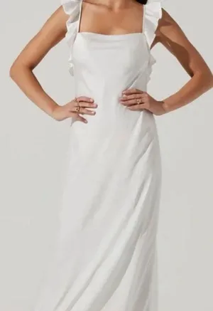 ASTR The Label White Satin Maxi Dress thumbnail 1