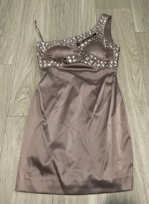 Arden B One-Shoulder Dress with Embellishments thumbnail 1