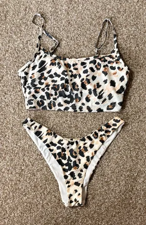 Aerie Leopard Tankini Set thumbnail 1