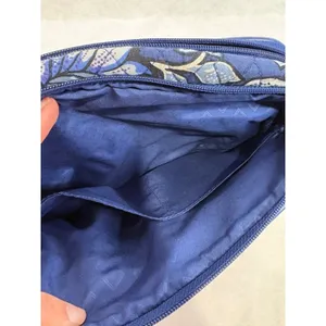 Vera Bradley Blue‎ Floral Quilted Cotton Crossbody Bag Adjustable Strap thumbnail 5