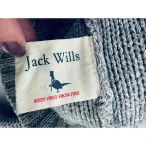 Jack Wills Womens Cable Knit Sweater Size 6 Grey Alpaca‎ Blend Fisherman Preppy thumbnail 7