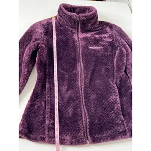 Columbia Sportswear Purple Fleece Jacket Medium Full Zip Sherpa Plush thumbnail 7