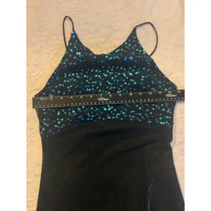 BLONDIE and ME EVENING, Size 7/8, Teal, Sparkle/Lined w/Sequins. Made In USA thumbnail 9