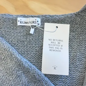 NWT Rumours Women's Grey Knit V-Neck‎ Sweater Vest Sleeveless Minimalist Size M thumbnail 5
