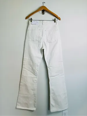 & Other Stories Cream High-Rise Wide Leg Jeans thumbnail 4