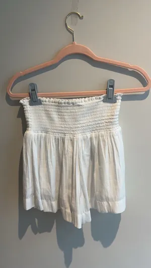 The Pants Store Smocked waist dress shorts white thumbnail 2