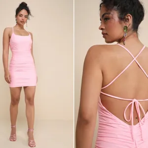 LULUS Date Night Sexy Wedding Cocktail Party Hoco Chic Mini Dress thumbnail 5
