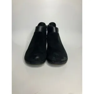 Fly London Ankle Boots Womens 40 Black Good Suede Leather Block‎ Heel Booties thumbnail 2