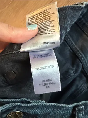 AGOLDE Ren High Rise Wide Leg Jeans- size 31 thumbnail 7