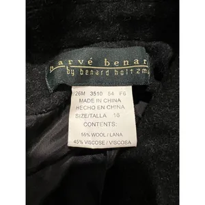 Harve Bernard Blazer Jacket Academia Workwear Professional Winter Gray Wool 16 thumbnail 5