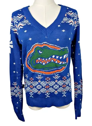 Campus Specialties SM UF Florida Gators V Neck Sweater Game Day College Fan thumbnail 1