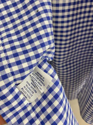 Ralph Lauren Blue Gingham Button-Down Shirt thumbnail 8