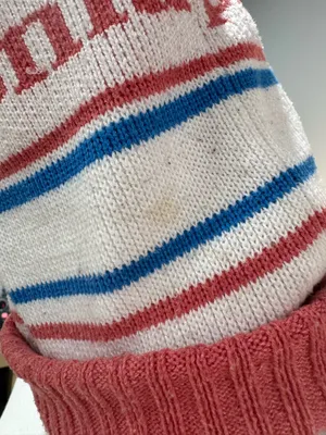 Unisex Cream Patagonia Powder Town Ski Beanie EUC thumbnail 3