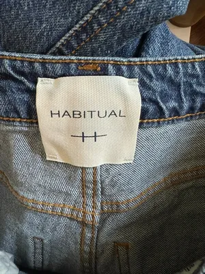 Habitual Brant High Rise Barrel Leg Jeans Women's 4/27 Blue Utility Crop thumbnail 4