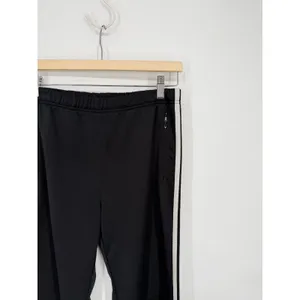 Adidas Track Pants Women S Black Good 3-Stripe Straight Leg Zip Pocket 172772 thumbnail 2