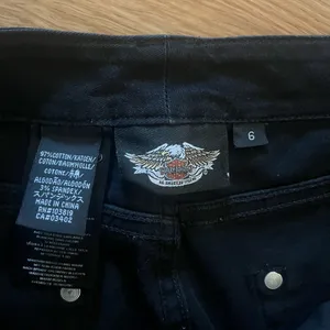 Harley Davidson lightweight‎ black jeans. Size 6 thumbnail 3