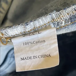 Source Unknown Light Blue Distressed Streetwear Jean Jacket thumbnail 5
