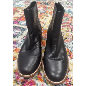 SPERRY Maya Belle Leather Back Zip Ankle Boots Textured Black Size 7.5 thumbnail 3