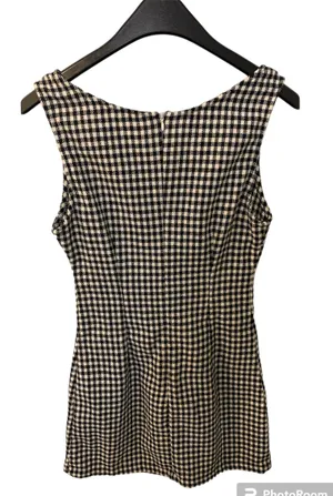 SheIn • Gingham Retro Black & White Mini Summer Dress thumbnail 3
