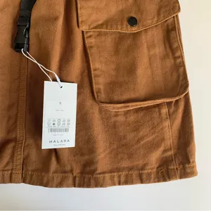 Halara Elastic Waistband Adjustable Side Pocket Mini Cargo Casual Skirt Meerkat thumbnail 5