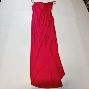 Lovers and Friends Noah Wrap Dress‎ Hot Prink size xS Midi Barbiecore thumbnail 5