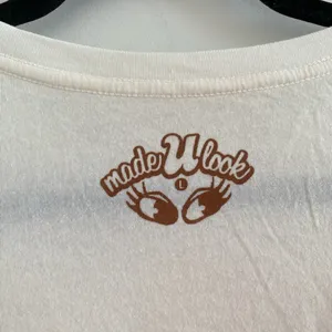 MadeULook Cream Angel Wing Rainbow Sunrise Graphic Tee Size L (FLAW) thumbnail 5